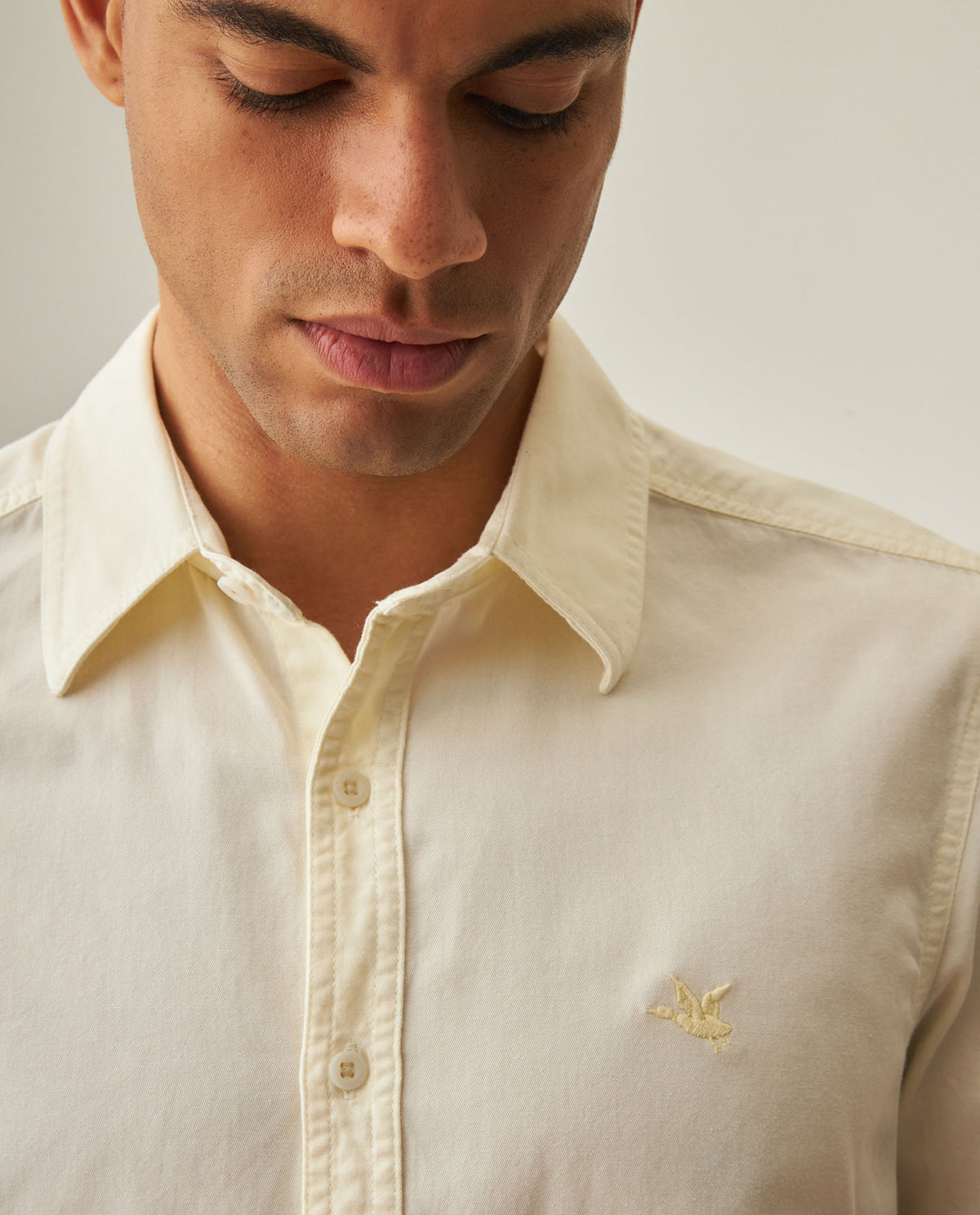 Men´s Slim Fit Shirt - Yellow 63_612H002_AMA110510_5