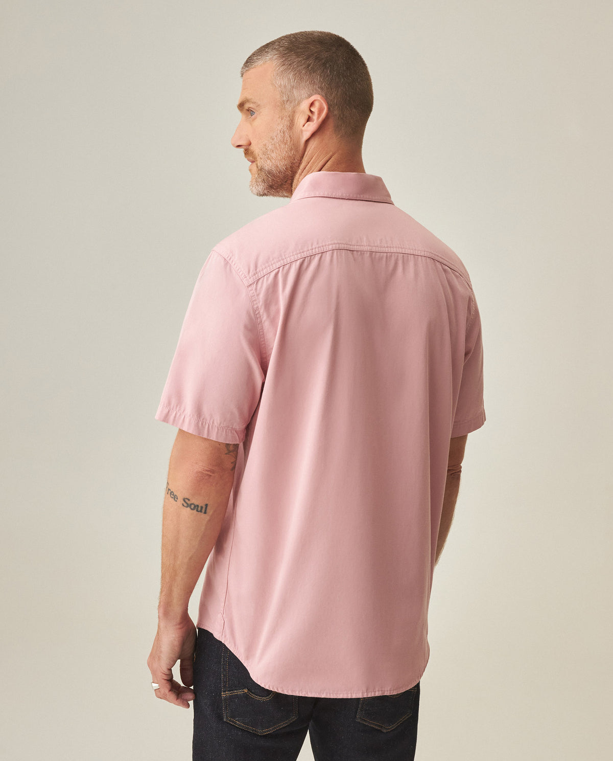 Men´s Slim Fit Shirt - Pink 63_612H002_ROS151906_6
