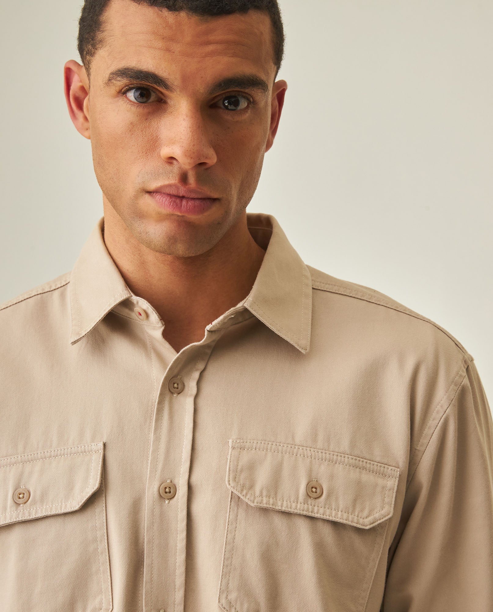 Men´s Regular Fit Shirt - Beige 63_612H011_BEI161102_5