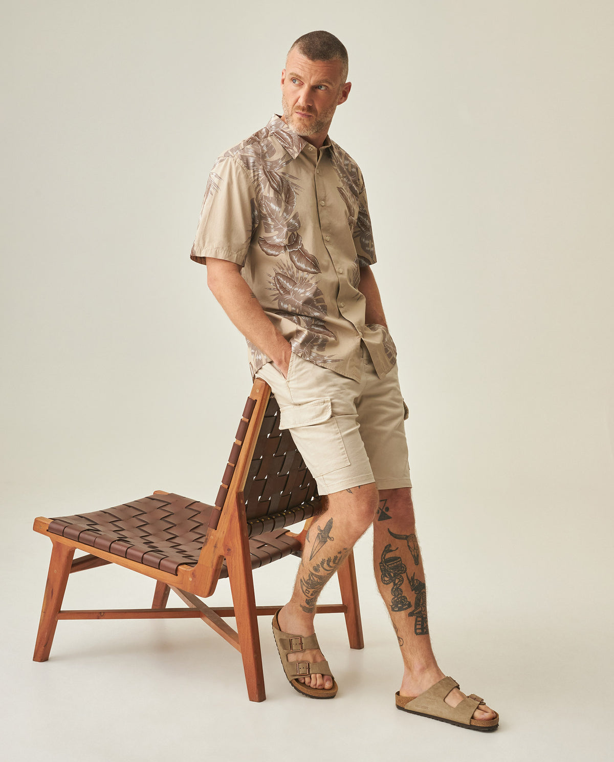 Men´s Regular Fit Shirt - Beige 63_612H012_BEI161102_3