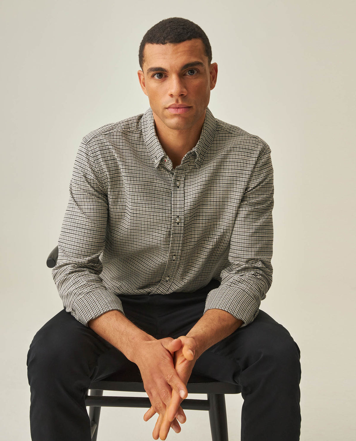 Men´s Slim Fit Shirt - Black 63_612H015_NEG194007_3
