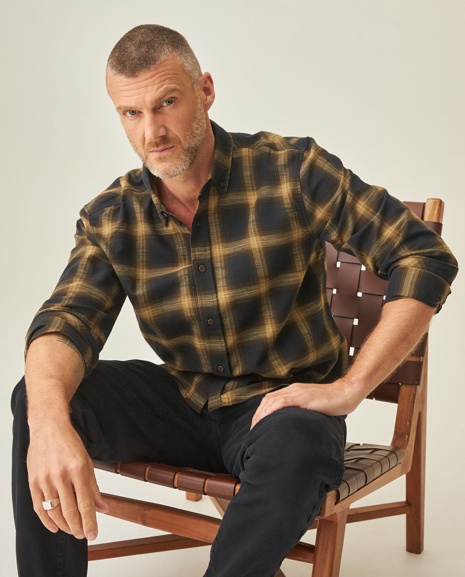 Classic Fit Shirt for Men - Black 63_612H017_NEG194004_0