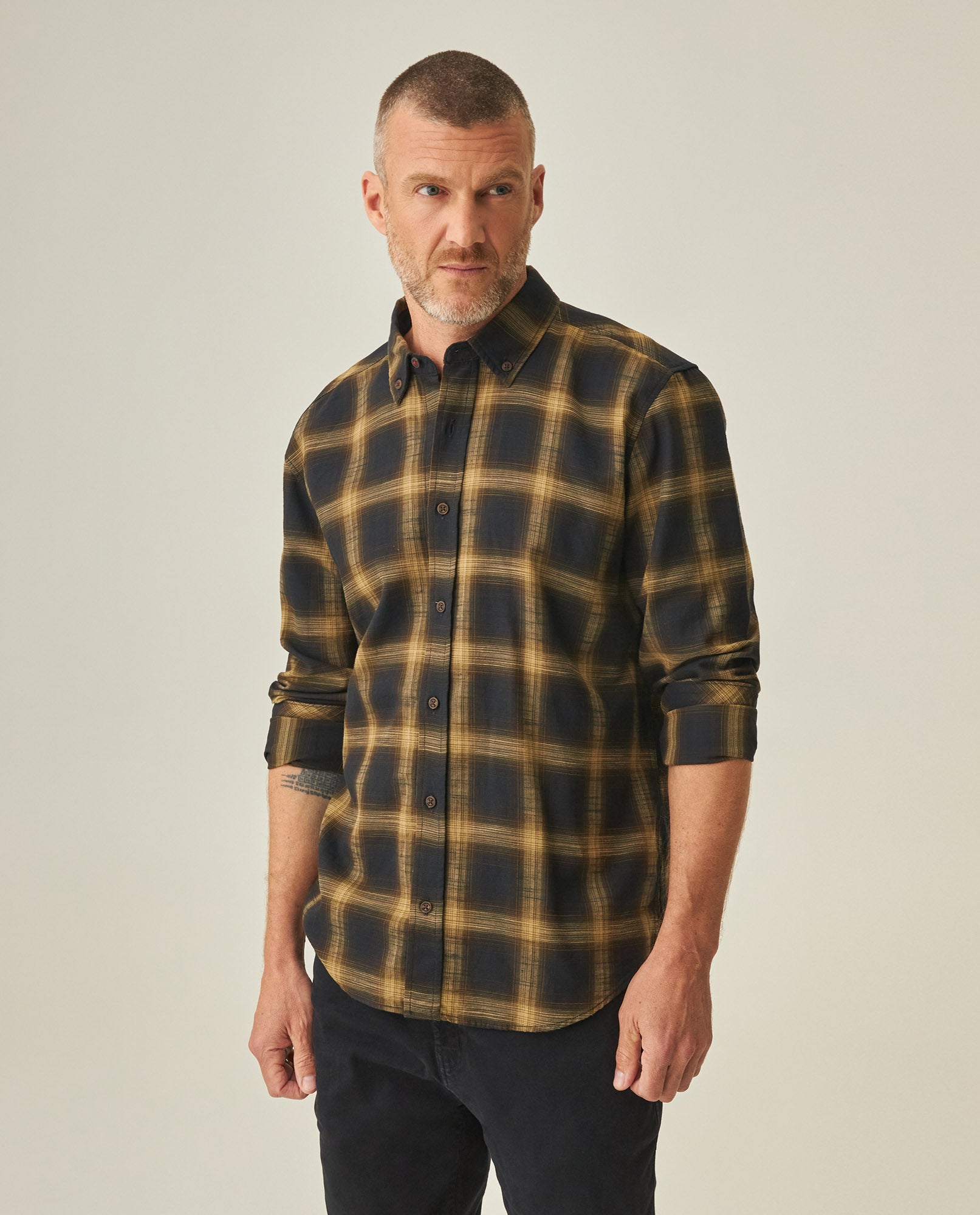 Classic Fit Shirt for Men - Black 63_612H017_NEG194004_3