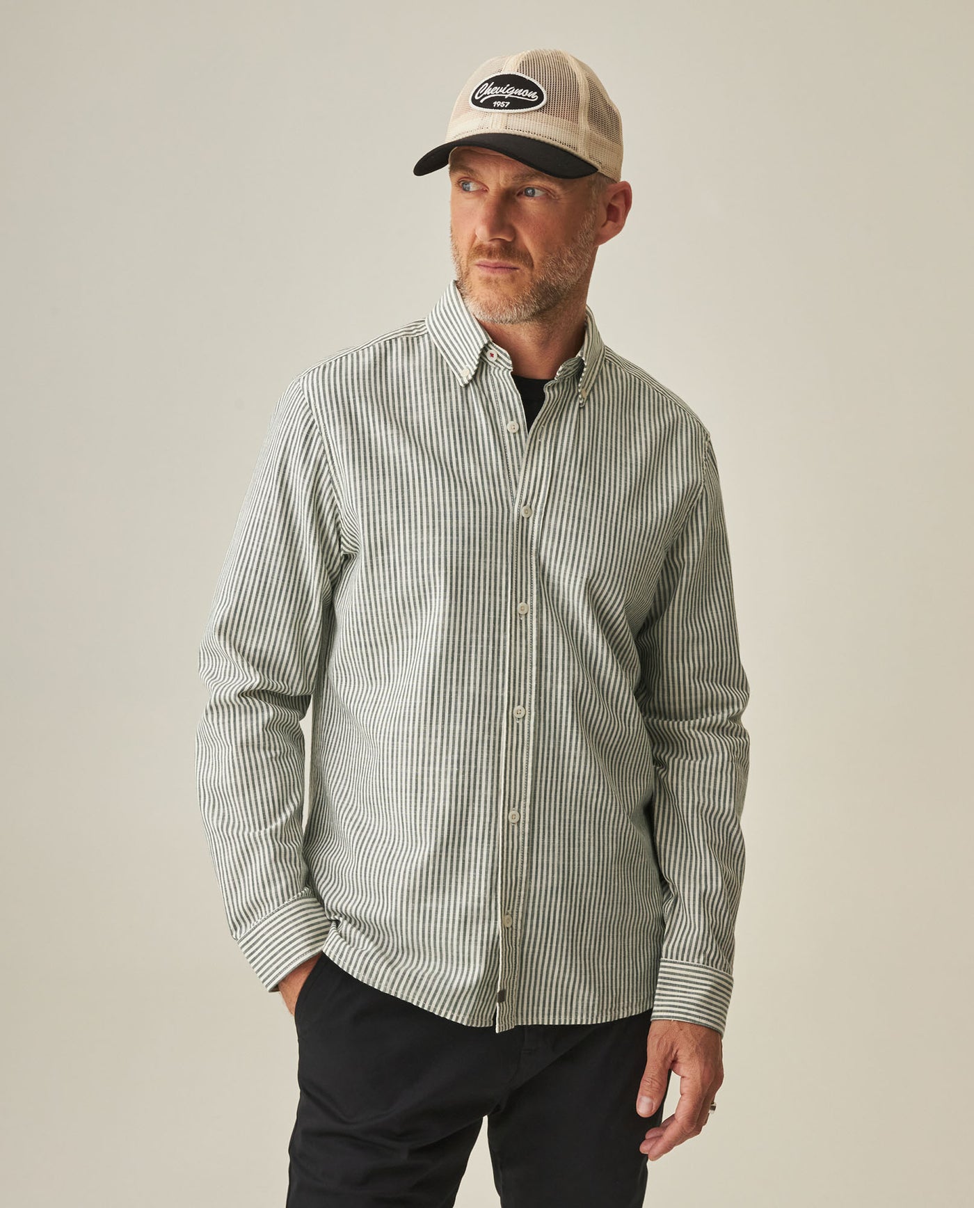 Slim Fit Shirt for Men - Green 63_612H019_VER195914_3