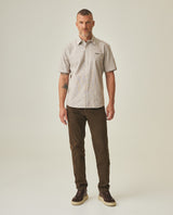 Linen Slim Fit Shirt for Men - Brown 63_612H021_CAF190916_3