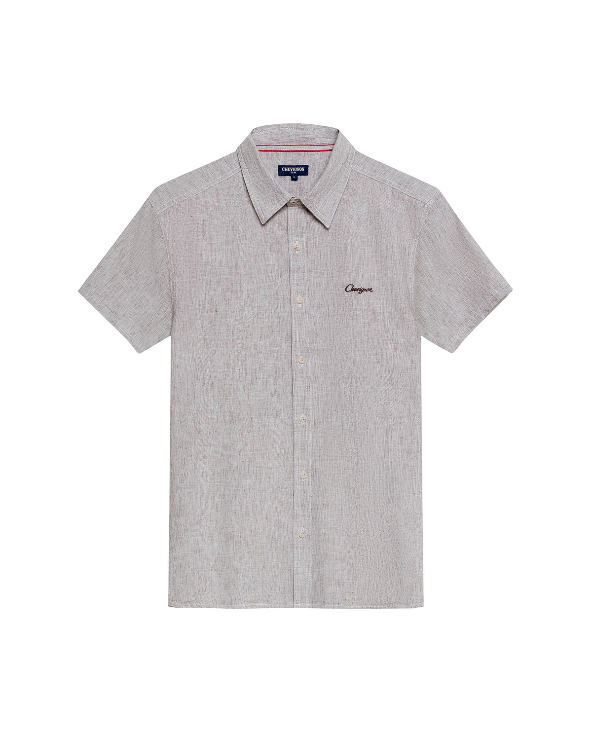 Linen Slim Fit Shirt for Men - Brown 63_612H021_CAF190916_4