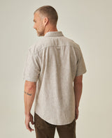 Linen Slim Fit Shirt for Men - Brown 63_612H021_CAF190916_6