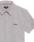 Linen Slim Fit Shirt for Men - Brown 63_612H021_CAF190916_8