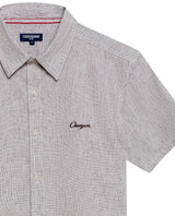 Linen Slim Fit Shirt for Men - Brown 63_612H021_CAF190916_8