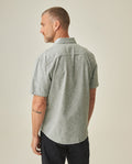 Linen Slim Fit Shirt for Men - Green 63_612H021_VER195350_6