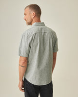 Linen Slim Fit Shirt for Men - Green 63_612H021_VER195350_6