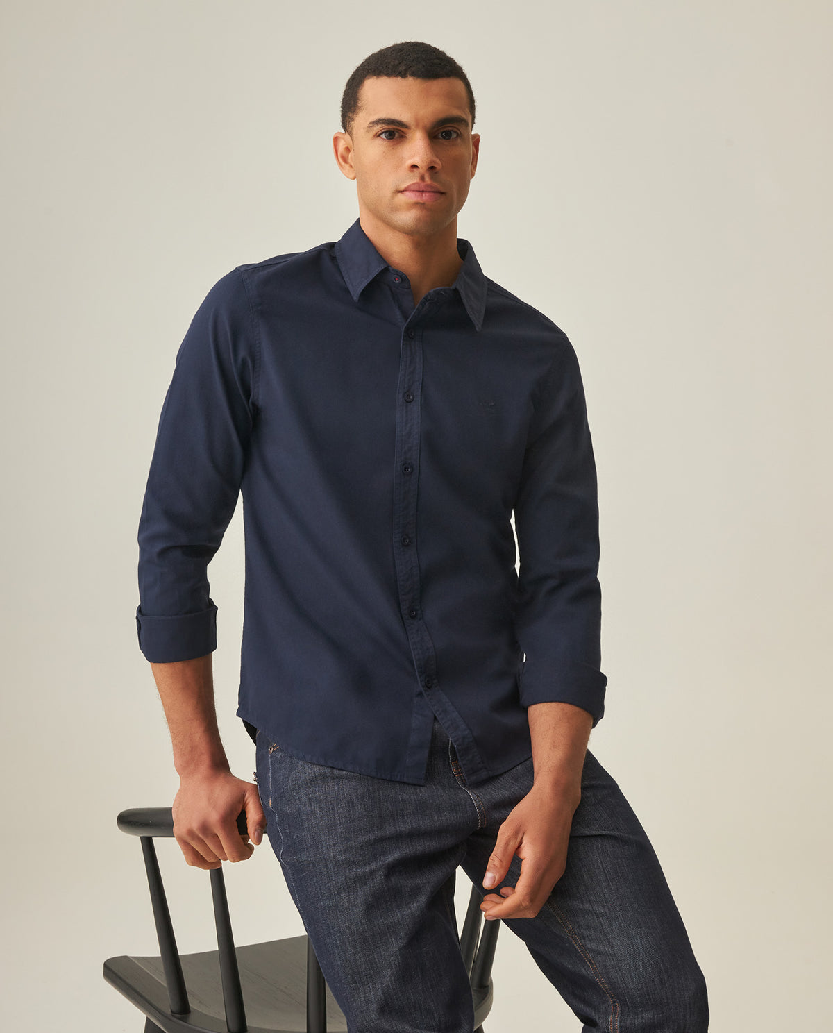 Slim Fit Shirt for Men - Blue 63_612H022_AZU193923_0