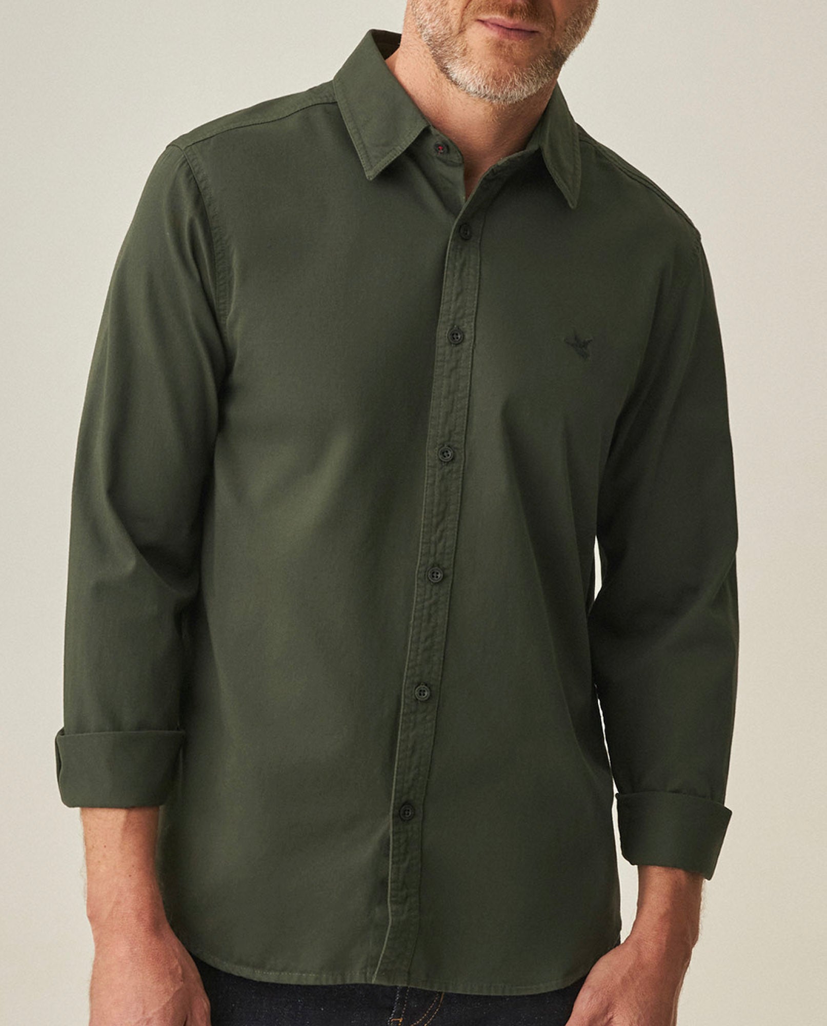 Slim Fit Shirt for Men - Green 63_612H022_VER190415_5