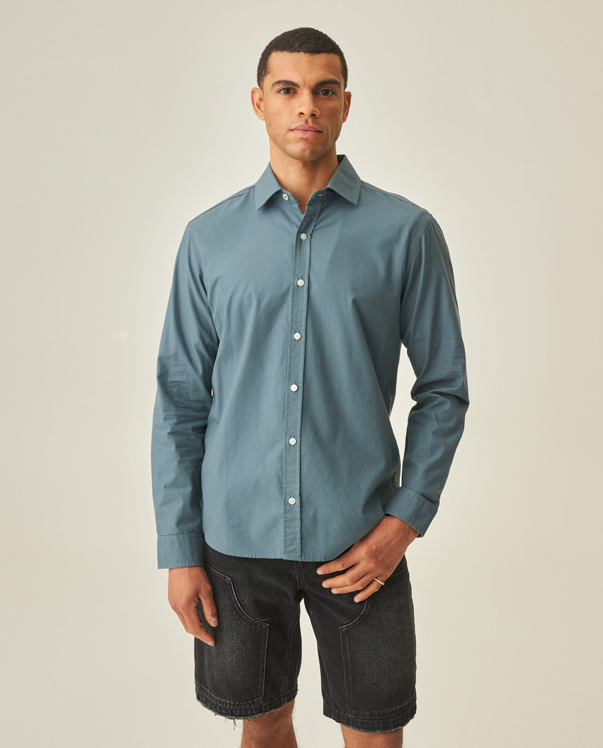 Slim Fit Shirt for Men - Blue 63_612H023_AZU174111_0