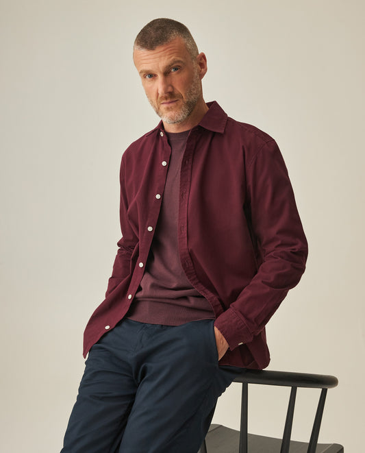 Slim Fit Shirt for Men - Brown 63_612H023_CAF191625_0