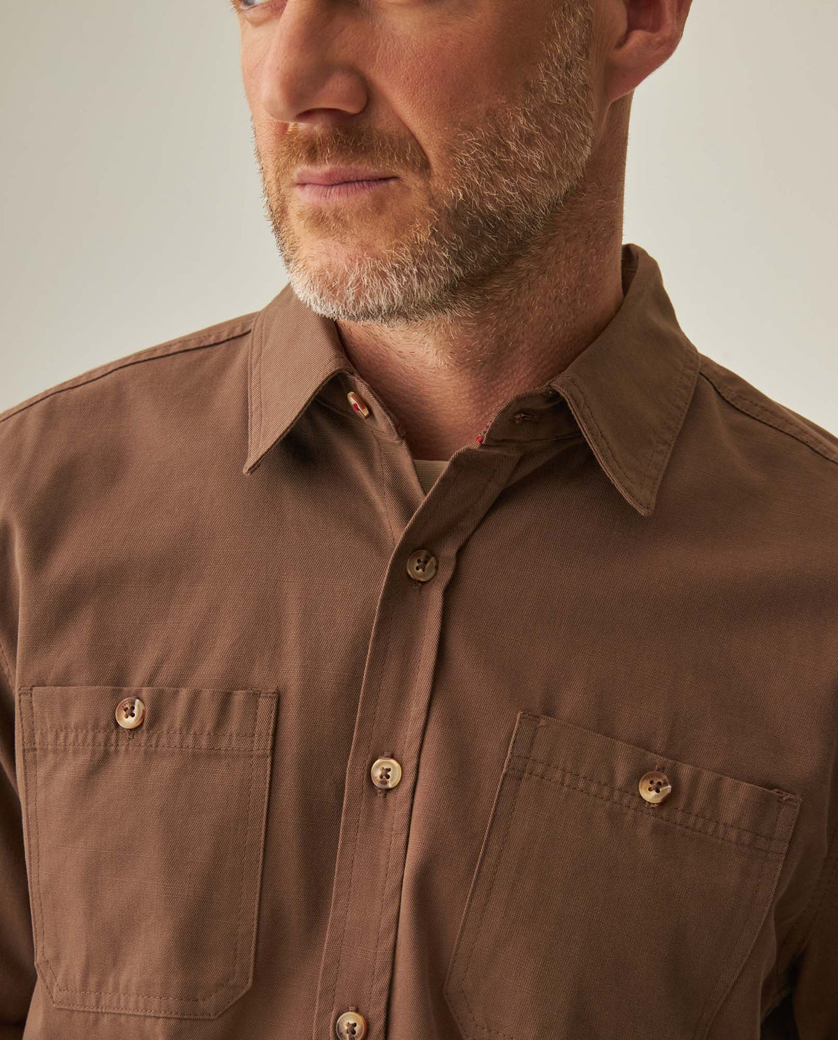 Men´s Regular Fit Shirt - Brown 63_612H025_CAF190916_5