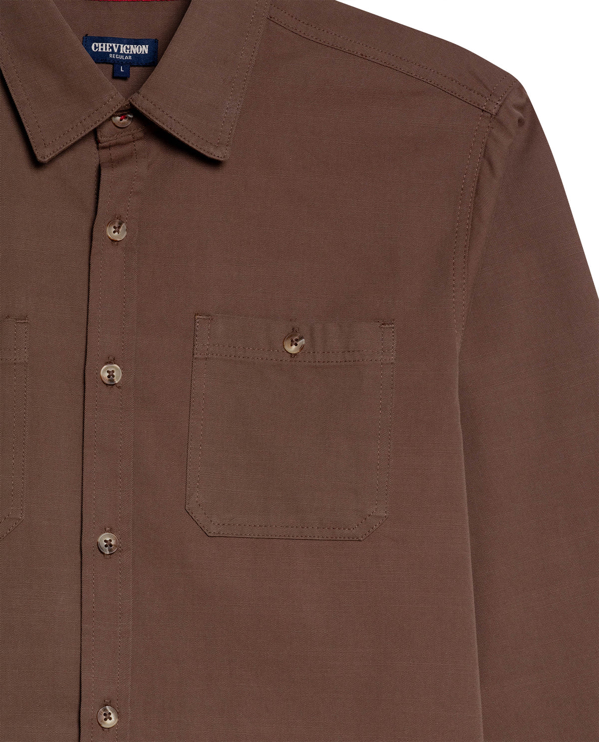 Men´s Regular Fit Shirt - Brown 63_612H025_CAF190916_8