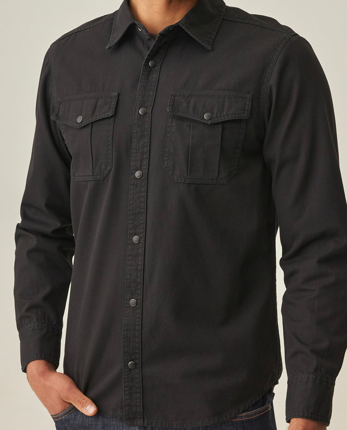 Slim Fit Shirt for Men - Black 63_612H030_NEG194007_5