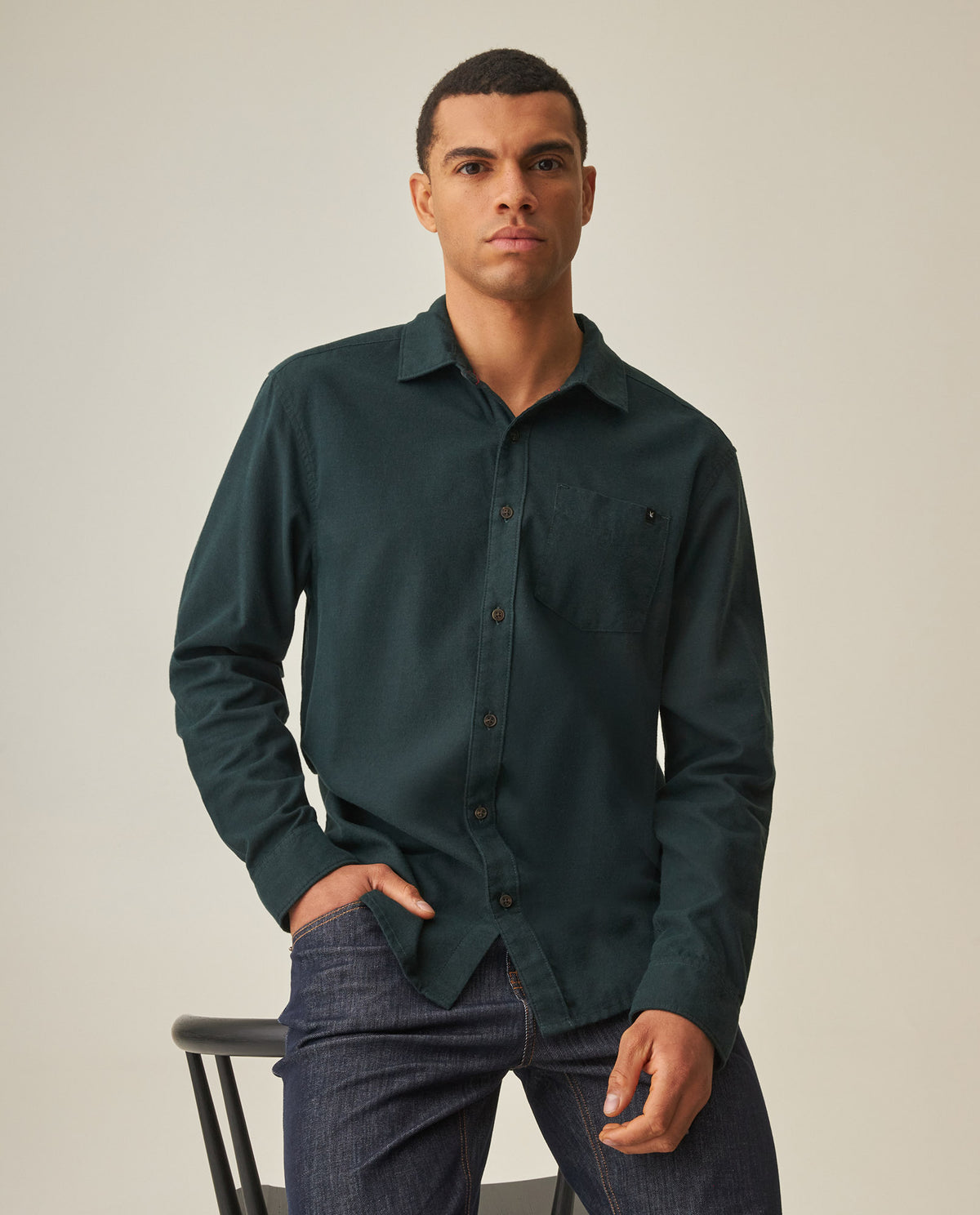 Men´s Regular Fit Shirt - Green 63_612H031_VER195350_0