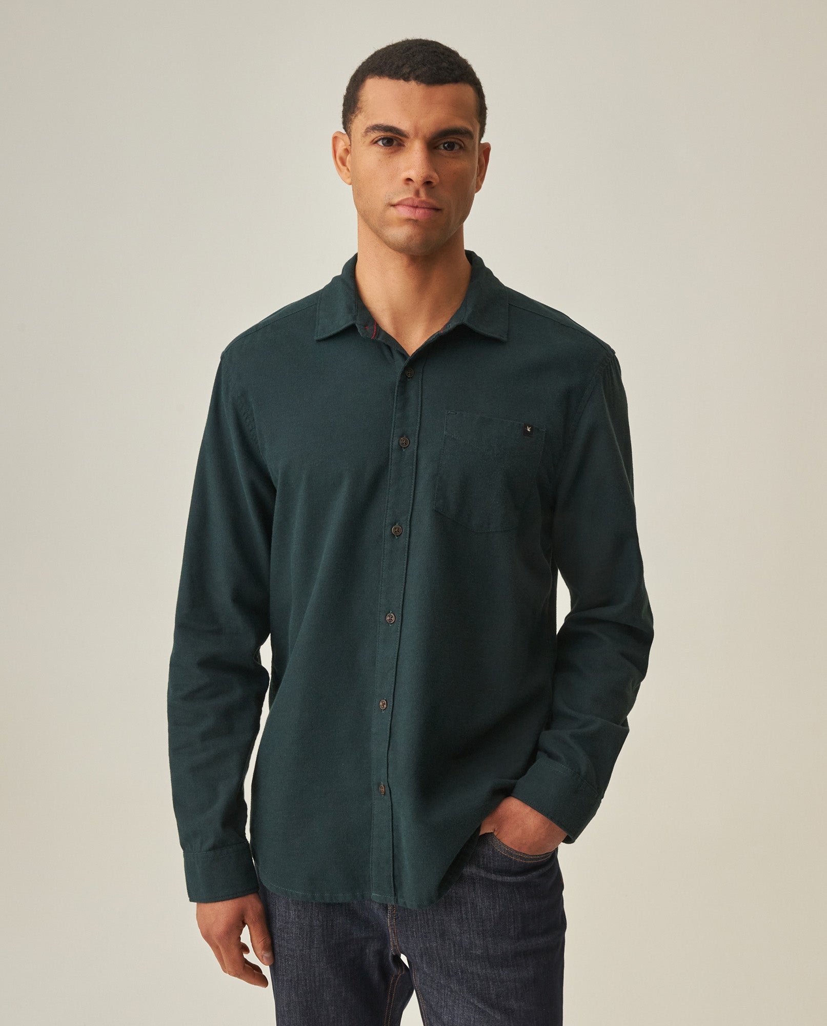 Men´s Regular Fit Shirt - Green 63_612H031_VER195350_3