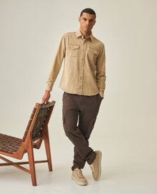 Men´s Regular Fit Shirt - Brown 63_612H032_CAF171320_3