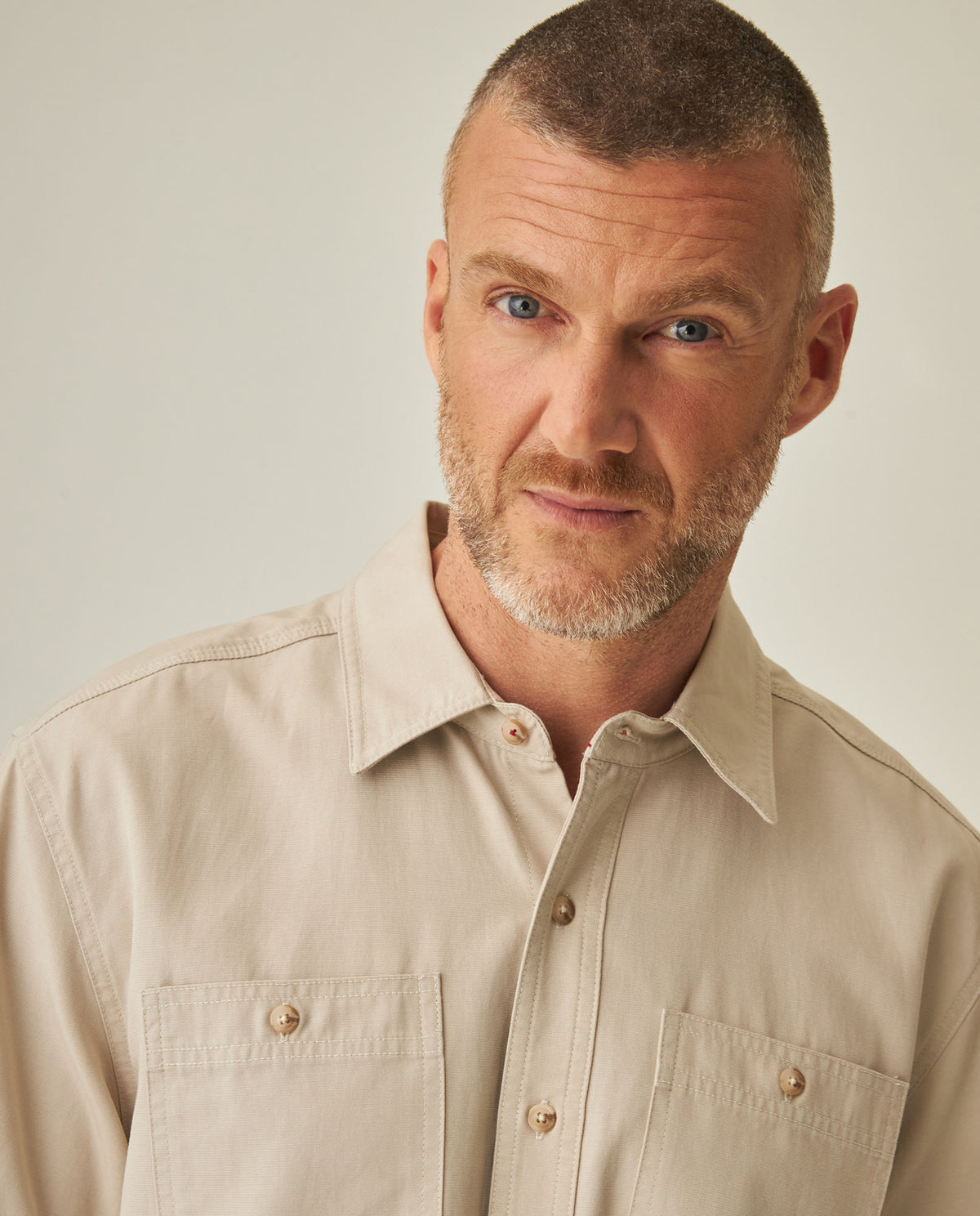 Classic Fit Shirt for Men - Beige 63_612H033_BEI161102_5