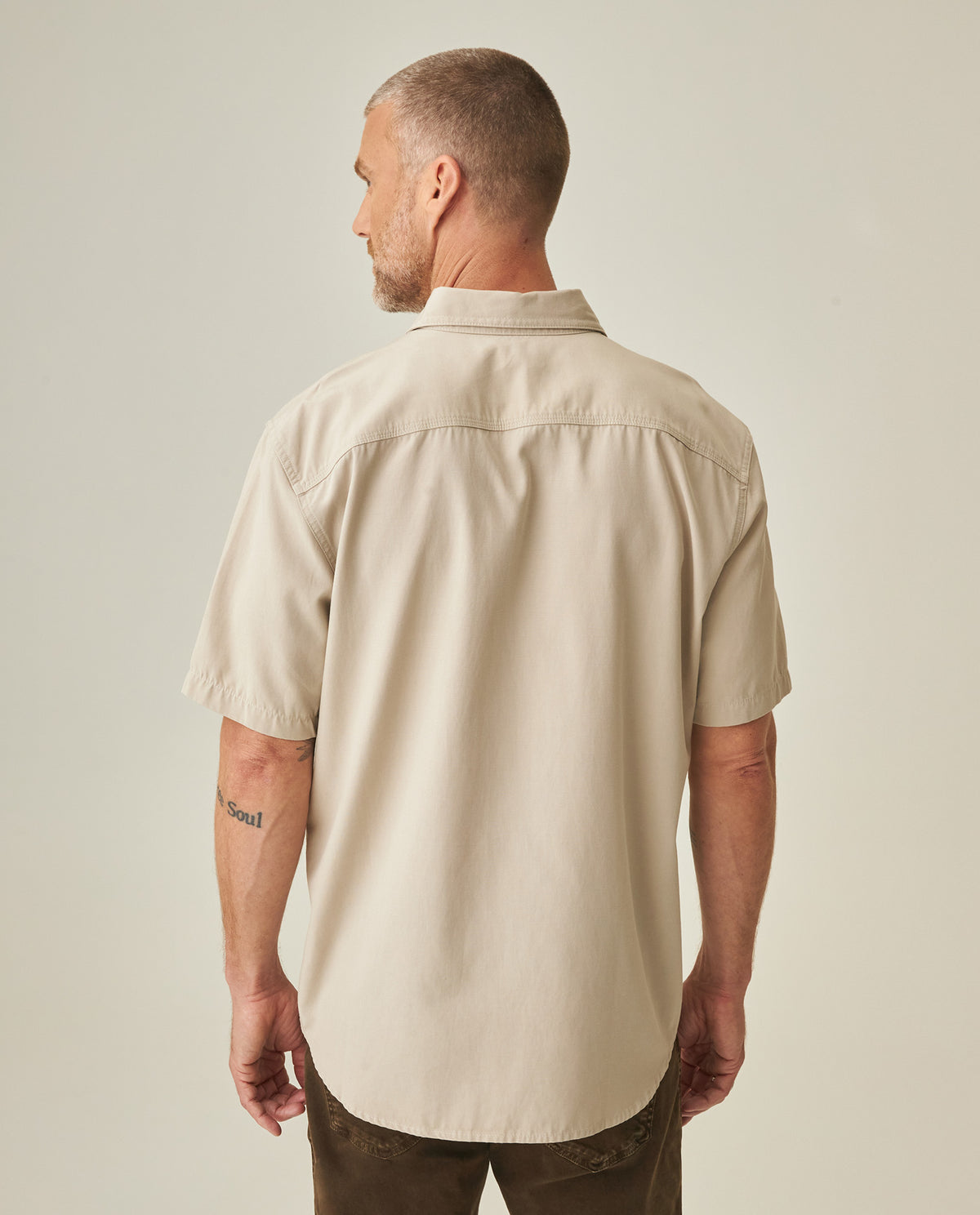 Classic Fit Shirt for Men - Beige 63_612H033_BEI161102_6