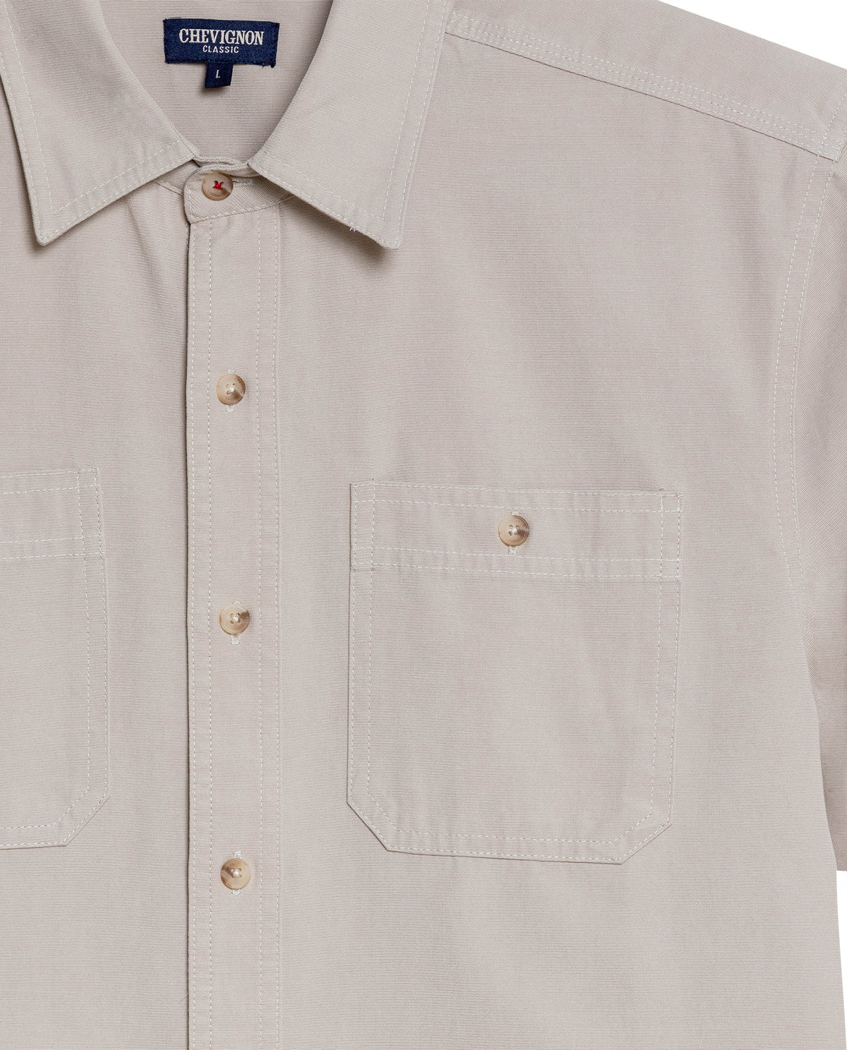 Classic Fit Shirt for Men - Beige 63_612H033_BEI161102_8