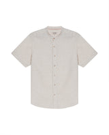 Men's Short Sleeve Linen Shirt - Yellow 63_612H037_AMA110907_4