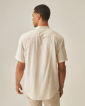 Men's Short Sleeve Linen Shirt - Yellow 63_612H037_AMA110907_6