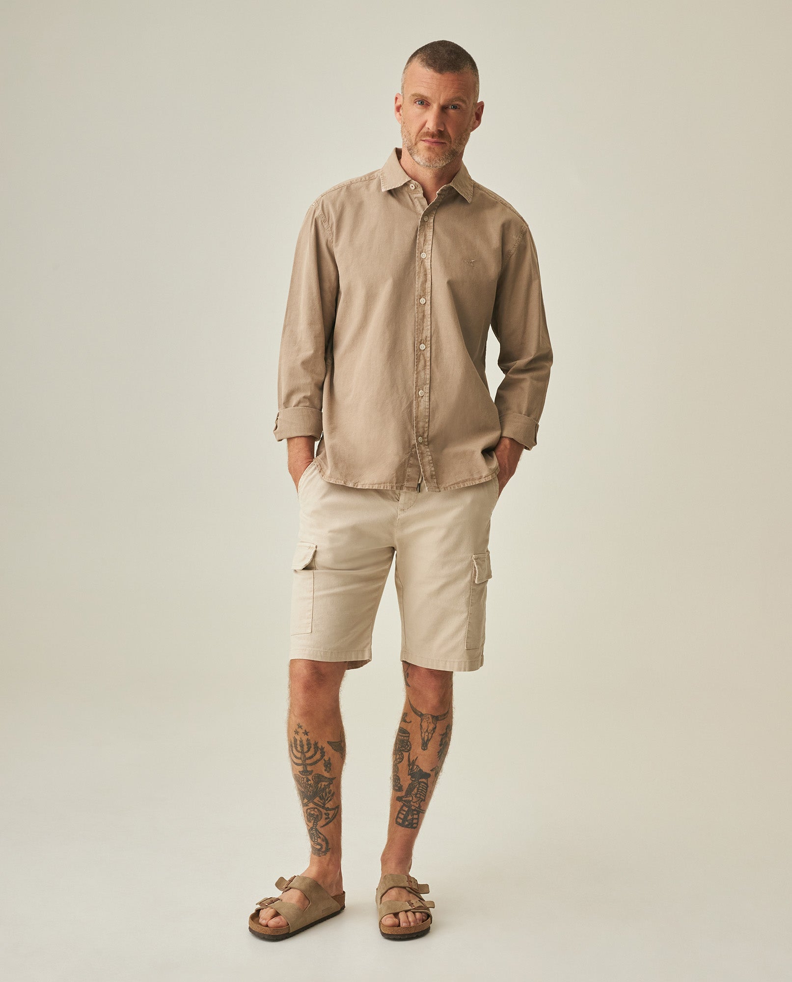 Linen Shirt for Men - Beige 63_612H038_BEI161102_3