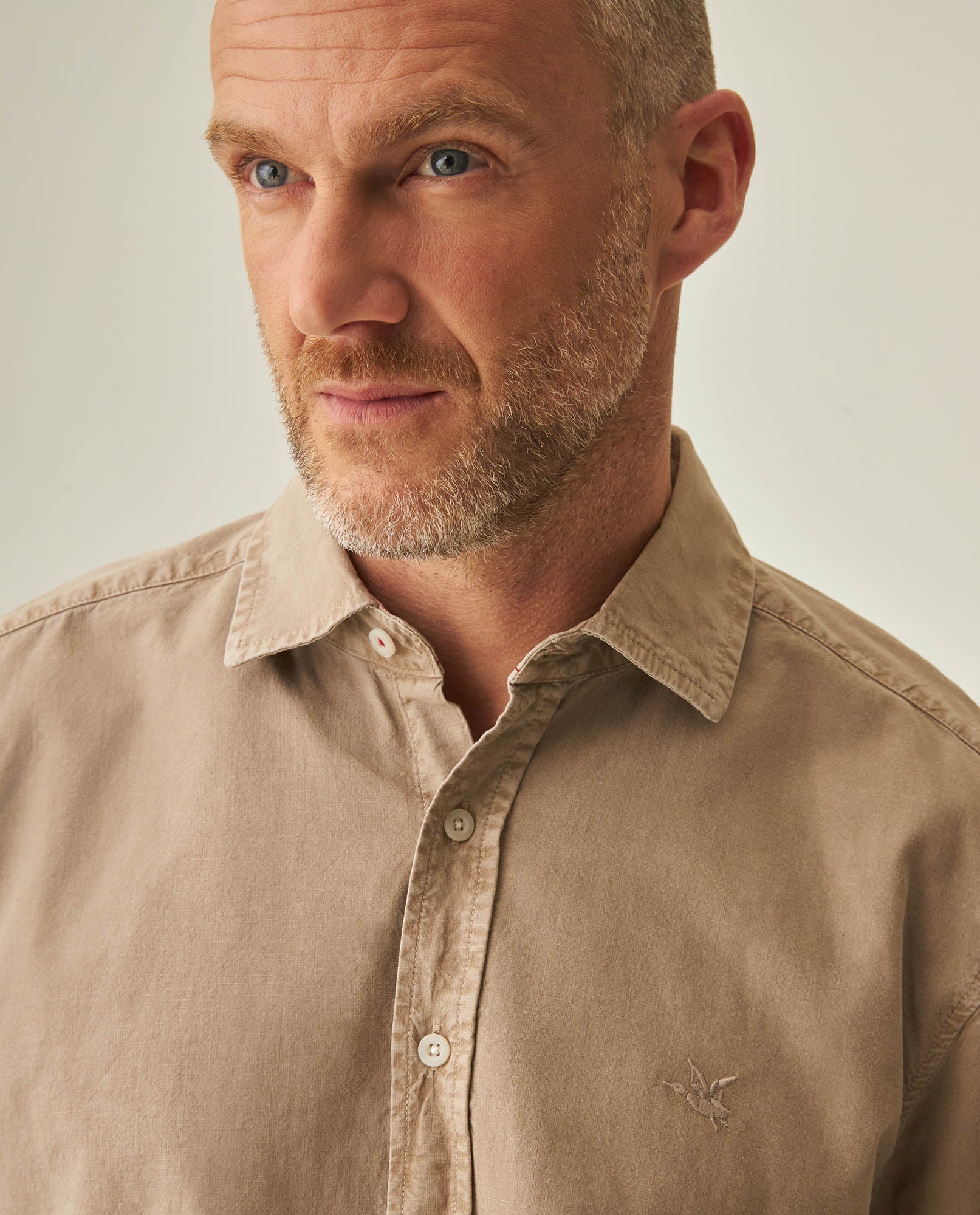 Linen Shirt for Men - Beige 63_612H038_BEI161102_5