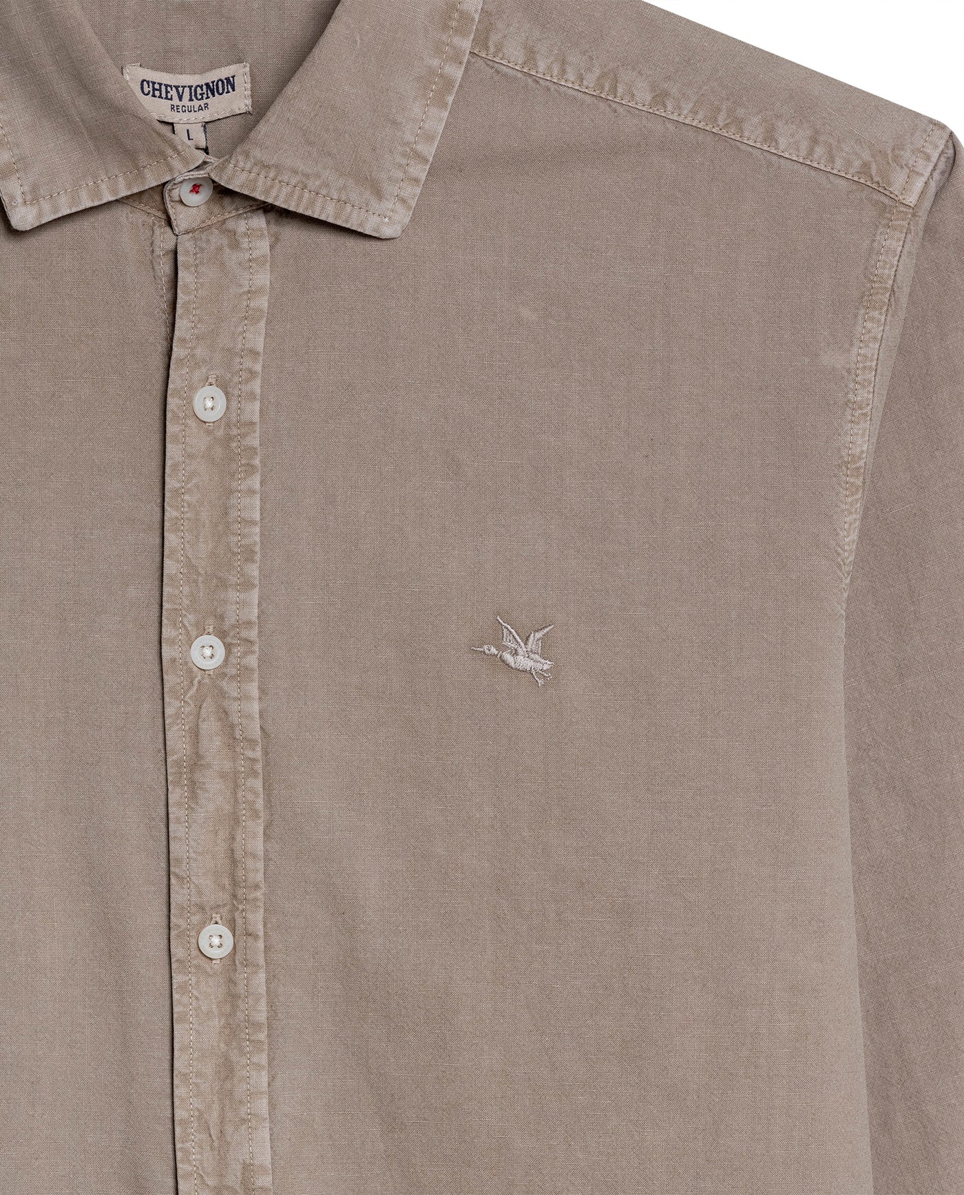 Linen Shirt for Men - Beige 63_612H038_BEI161102_8