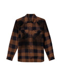 Mens Oversized Plaid Shirt - Special Collection - Brown 63_612H200_CAF190840_4