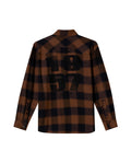 Mens Oversized Plaid Shirt - Special Collection - Brown 63_612H200_CAF190840_6