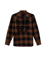 Mens Oversized Plaid Shirt - Special Collection - Brown 63_612H200_CAF190840_6