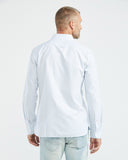 CHEMISE OXFORD EN COTON RAYÉ BLANC