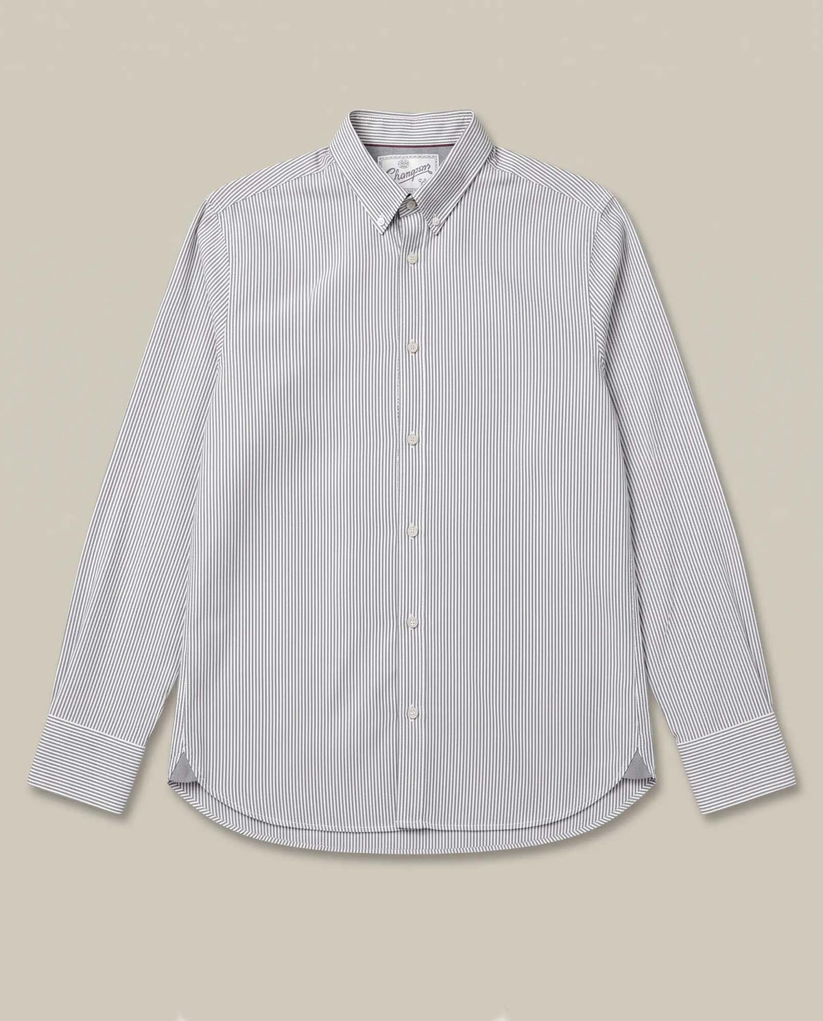 Men´s Striped Cotton Shirt - Gray 63_617F201_GRI190000_3