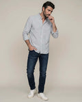 Men´s Striped Cotton Shirt - Gray 63_617F201_GRI190000_4