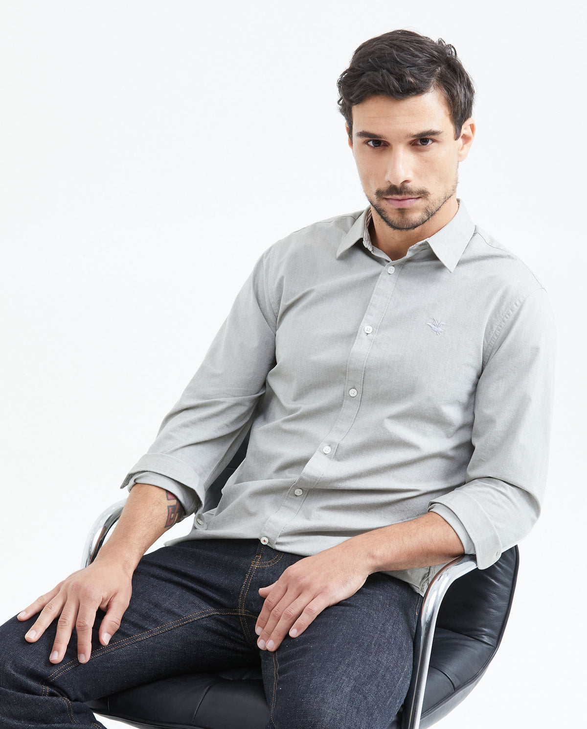 Men´s Oxford Shirt - Green 63_617F400_VER180521_3