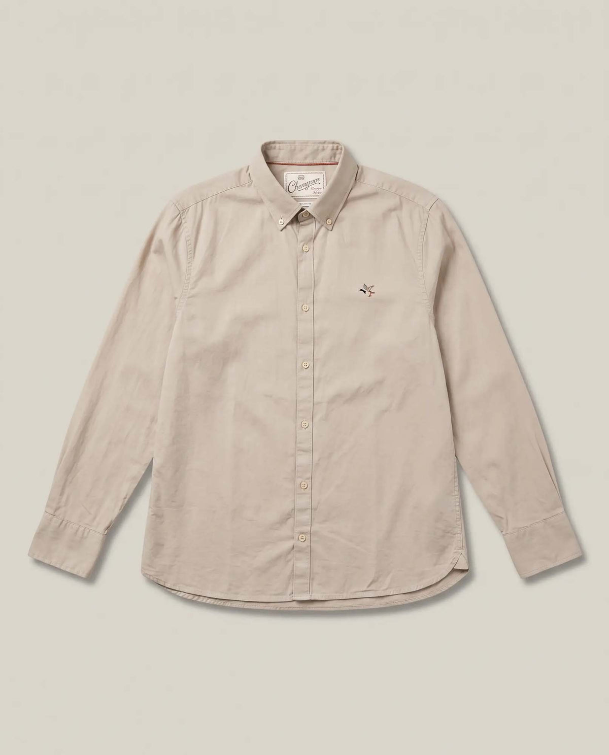Men´s Long Sleeve Shirt - Khaki 63_617F403_CAQ150309_3