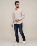 Men´s Long Sleeve Shirt - Khaki 63_617F403_CAQ150309_4
