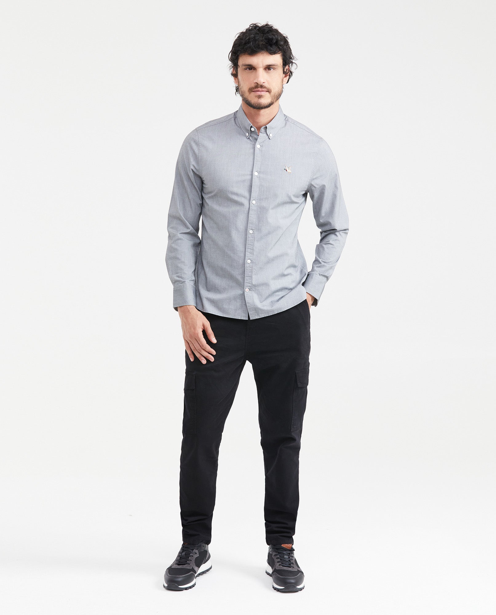 Men's Oxford Button-Down Shirt in Cotton - 6