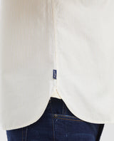 Men's Striped Oxford Shirt Spread Collar in Cotton - 6