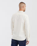 Men's Striped Oxford Shirt Spread Collar in Cotton - 7