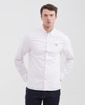 Men's Striped Oxford Shirt Spread Collar in Cotton - 1