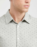 Classic fit long sleeve linen Shirt in green Color