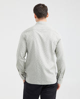 Men's Mini Print Button-Down Shirt 100% Cotton - 4