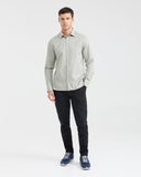 Classic fit long sleeve linen Shirt in green Color