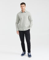 Men's Mini Print Button-Down Shirt 100% Cotton - 6